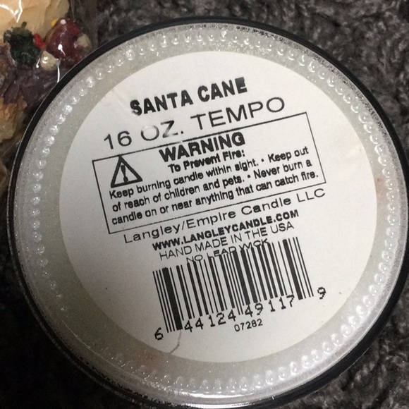 NWT Christmas holiday Snowman & Santa candy cane candles - Picture 2 of 6